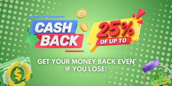 Member promotion artwork with a bright casino interface