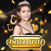 Baccarat cover with playing cards