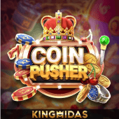 Coin Pusher cover with stacked coins