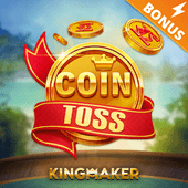 Coin Toss cover with a spinning coin