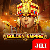 Golden Empire slot cover with golden architecture