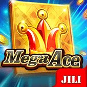 Mega Ace slot cover with golden ace cards