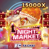 Night Market slot cover with lanterns